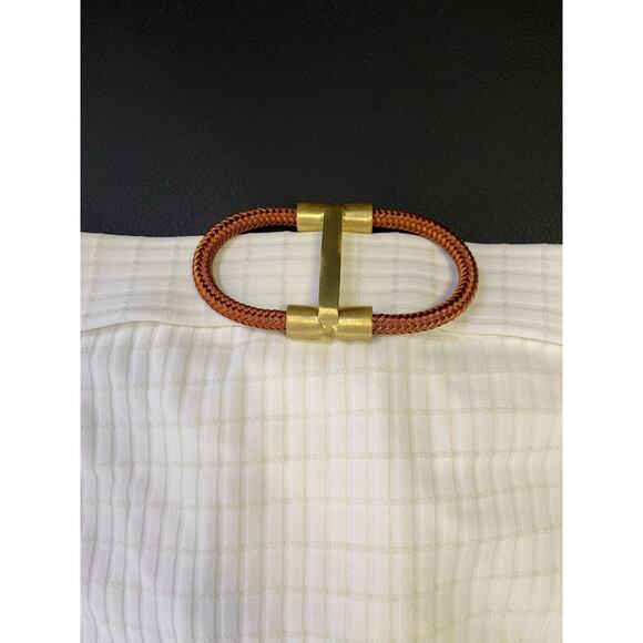 Zimmermann Alight Textured Ribbed Swim Bikini Bottom Belted Waist Ivory Size 2 - Picture 11 of 11